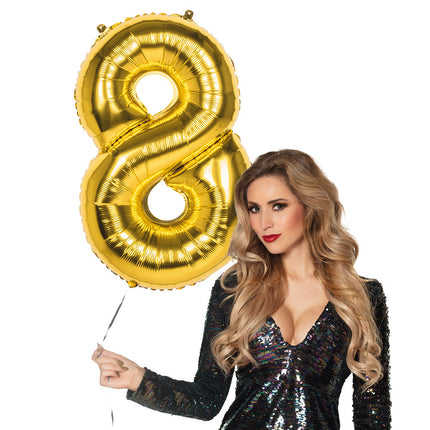 Palloncino Golden Figure 8 anni 86 cm