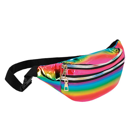 Borsa Hip Bag Arcobaleno Olografica