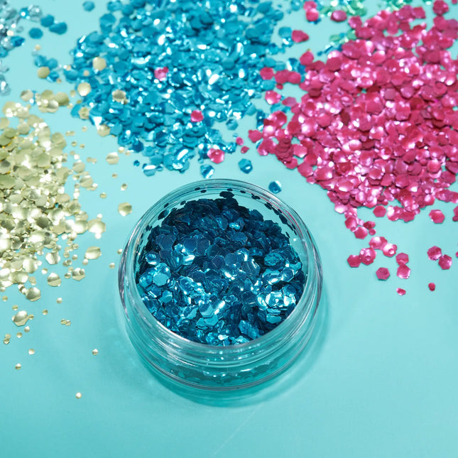 Moon Glitter Bio Chunky Glitter Blu 3g