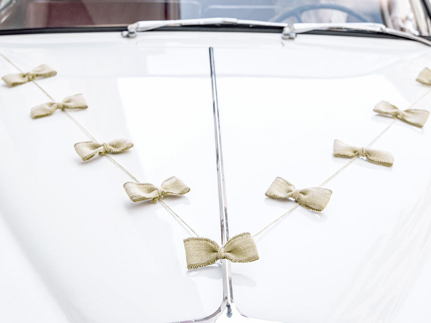 Set di decorazioni per auto fiocchi di biada per matrimoni