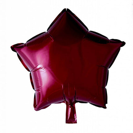 Palloncino ad elio Star Bordeaux Red 46cm vuoto