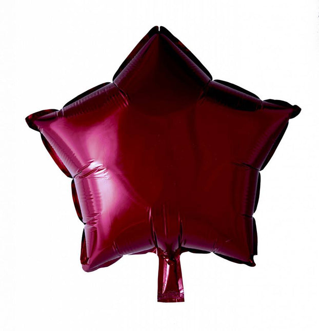 Palloncino ad elio Star Bordeaux Red 46cm vuoto