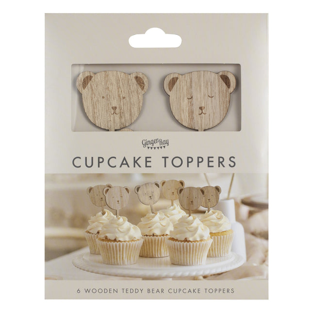 Toppers per cupcake Baby Shower 6 pezzi