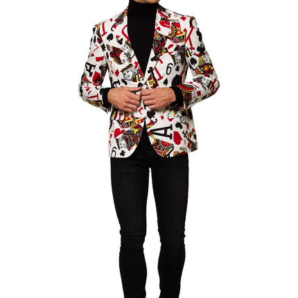 Carte da gioco del casinò Blazer da uomo OppoSuits