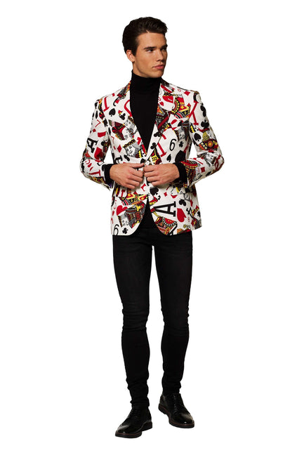 Carte da gioco del casinò Blazer da uomo OppoSuits