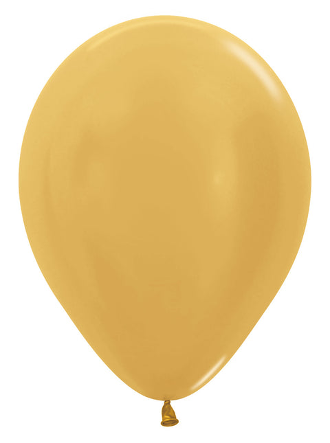 Palloncini Oro Metallico 30cm 12pz