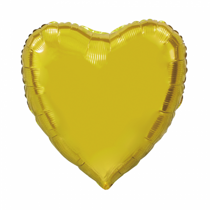 Palloncino ad elio Gold Heart XL vuoto 92 cm