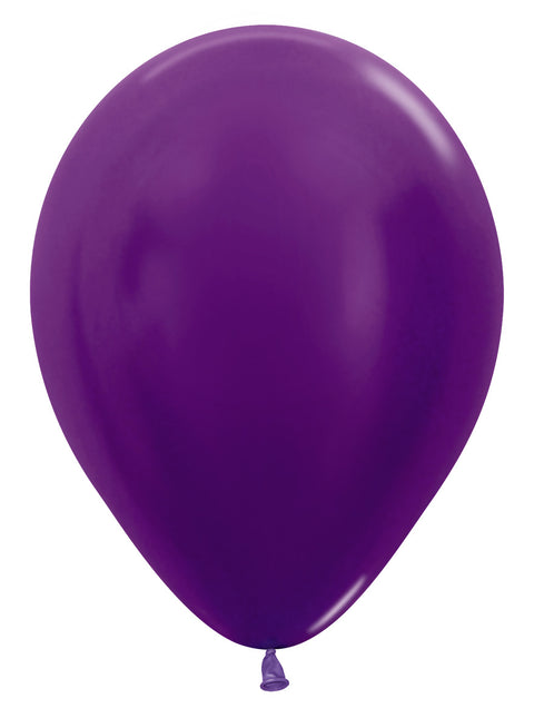 Palloncini metallizzati viola 30cm 50pz