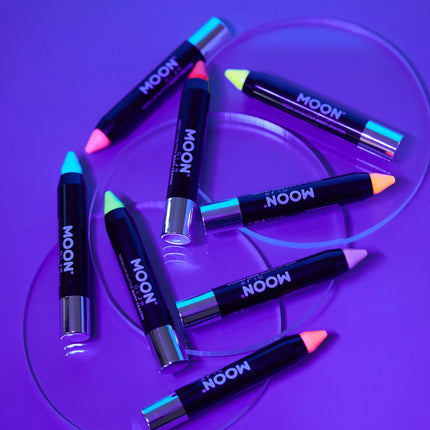 Moon Glow Neon UV Glitter Body Crayons Rosso 3.2g