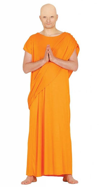 Costume da monaco arancione da uomo