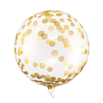 Palloncino a coriandoli oro