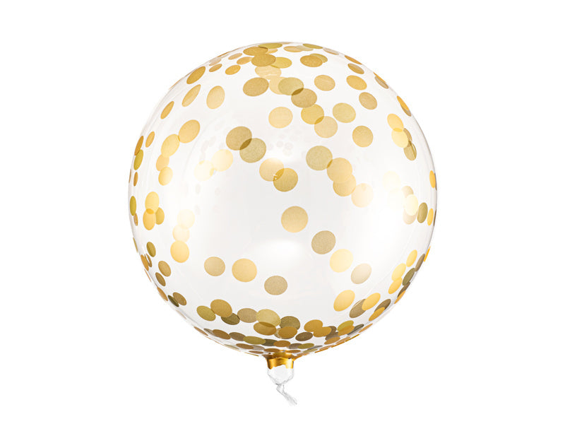 Palloncino a coriandoli oro