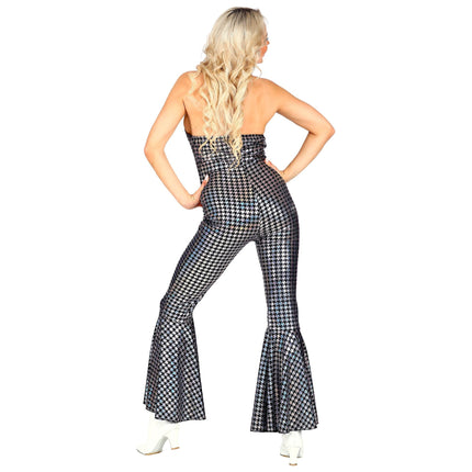 Tuta Disco 70S Argento Donna