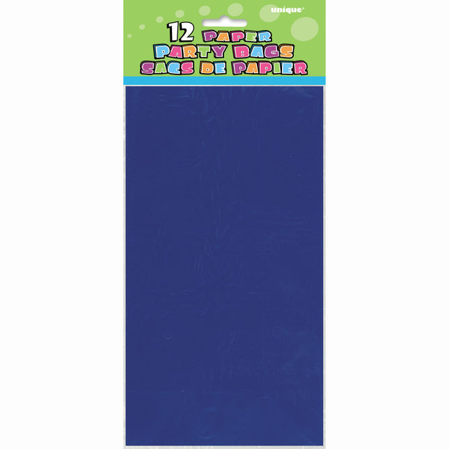 Sacchetti per feste Blu 25cm 12pz