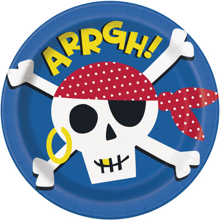 Piatti Pirata Arrgh 23cm 8pz