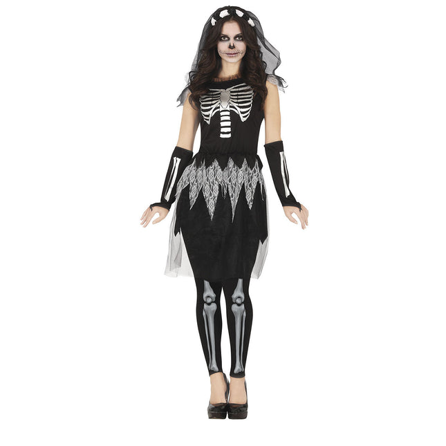 Costume di Halloween da scheletro per donna