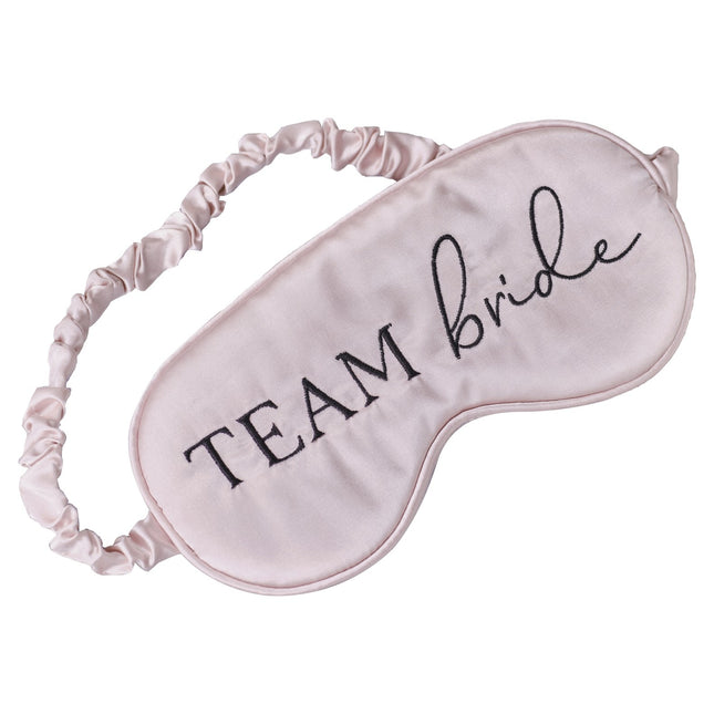 Maschera da sonno rosa Team Bride