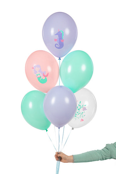 Palloncini a forma di sirena 30 cm 6 pezzi