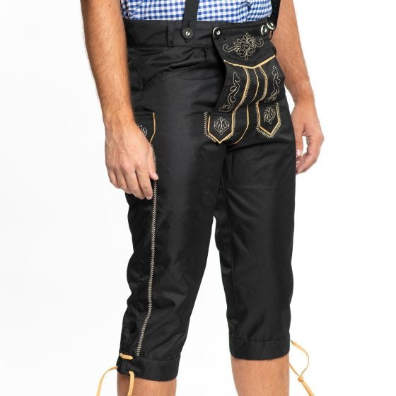 Lederhosen Lang neri e bretelle