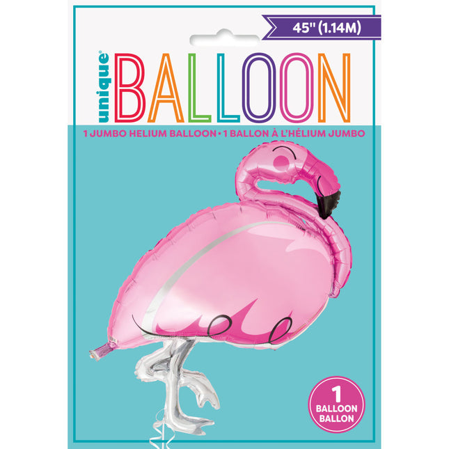 Palloncino ad elio Flamingo 89 cm vuoto