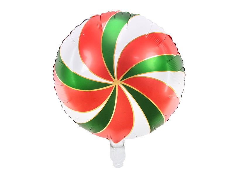 Palloncino ad elio Candy Verde Rosso Vuoto 35cm