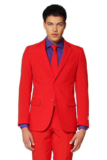 Uomini in abito rosso OppoSuits