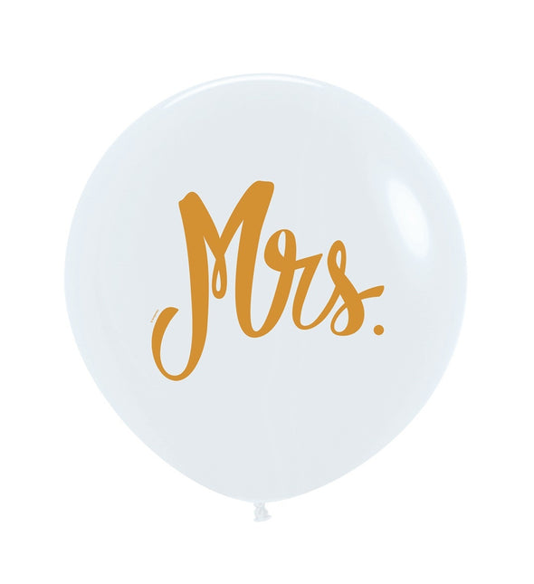 Palloncini Mrs White 61cm 3pz