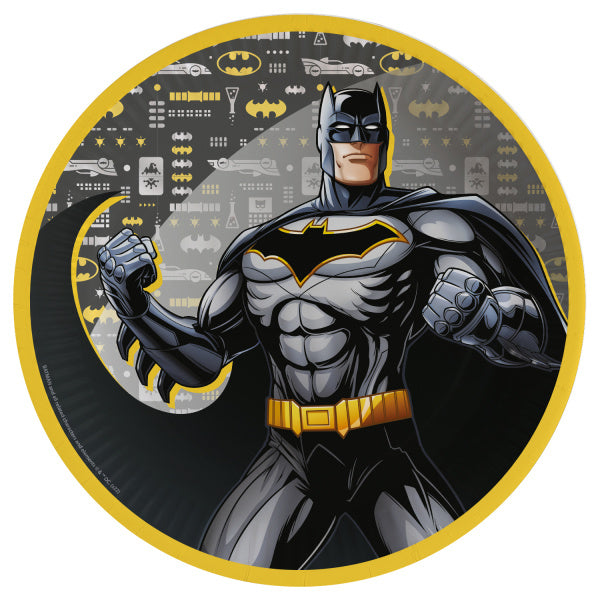 Piatti di carta Batman 23cm 8pz