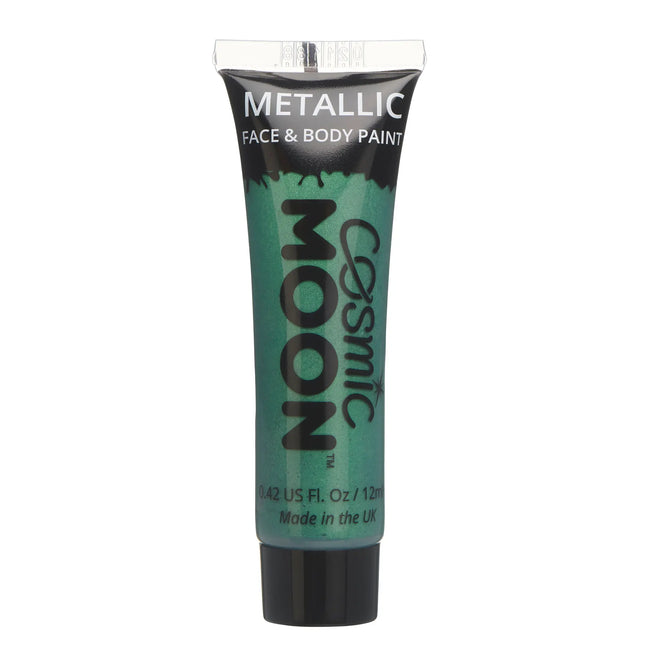 Cosmic Moon Metallic Face Paint Verde 12ml