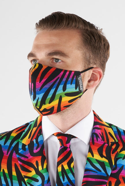 Maschera viso riutilizzabile arcobaleno