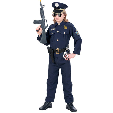 Costume da poliziotto bambino 4 pezzi