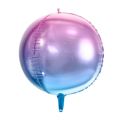 Palloncino a elio rotondo viola blu vuoto 35 cm