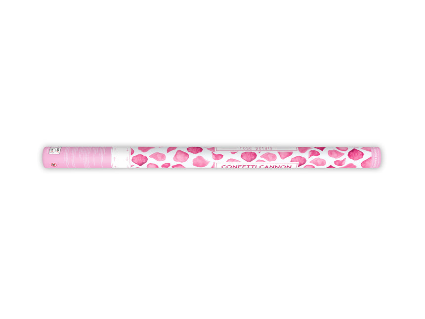 Cannone di coriandoli Petali di rosa 80 cm