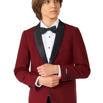 Bordeaux Red Tuxedo Boy Teen OppoSuits