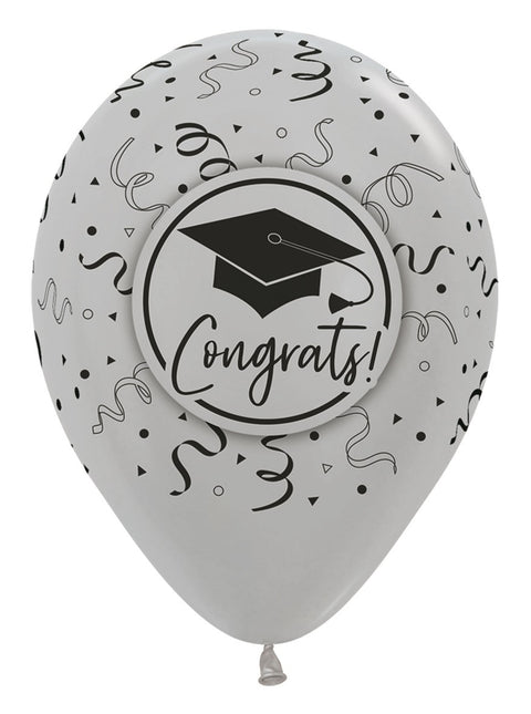 Palloncini Congratulazioni Laurea Mix 30cm 25pz