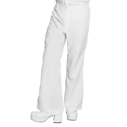 Pantaloni da discoteca bianchi M/L