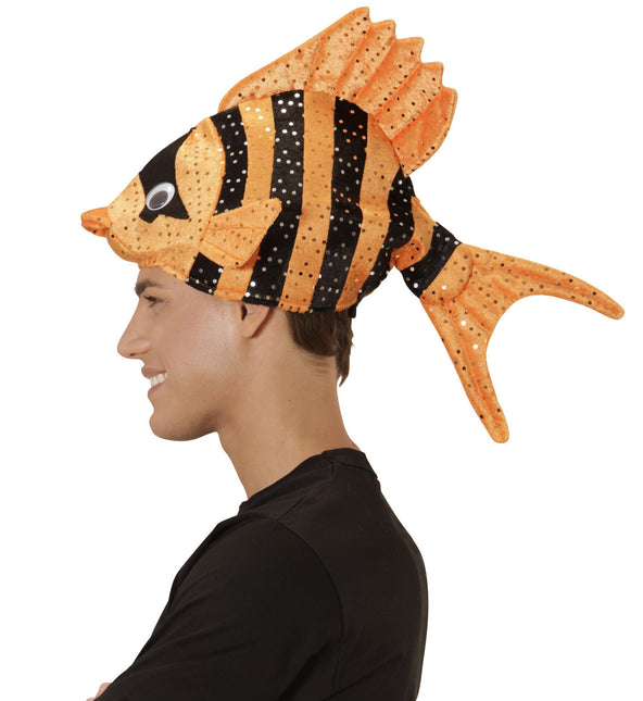 Cappello da pesce arancione