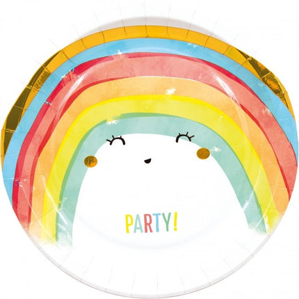 Piatti Party Arcobaleno 23cm 8pz