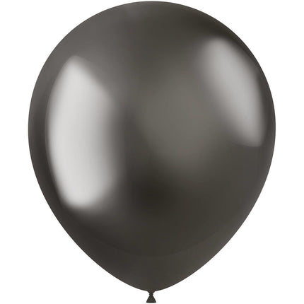 Palloncini Grigio Scuro Cromo 33cm 50pz