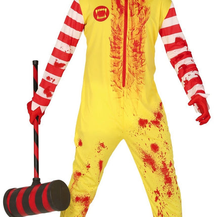 Costume di Halloween da clown zombie uomo L