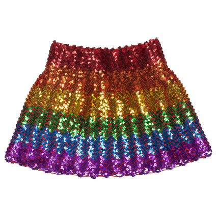 Minigonna Paillettes Multicolore M