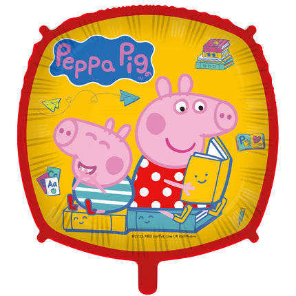 Palloncino ad elio Peppa Pig Quadrato Vuoto 46cm