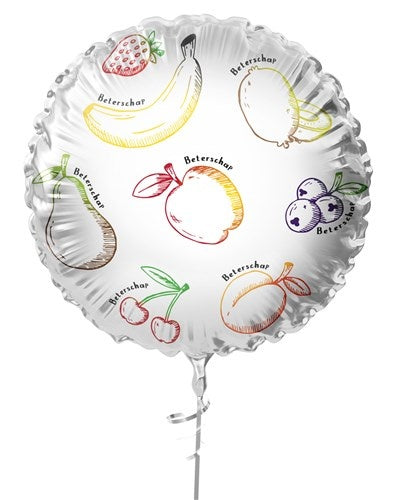 Palloncino ad elio colorato vuoto con frutta 45cm