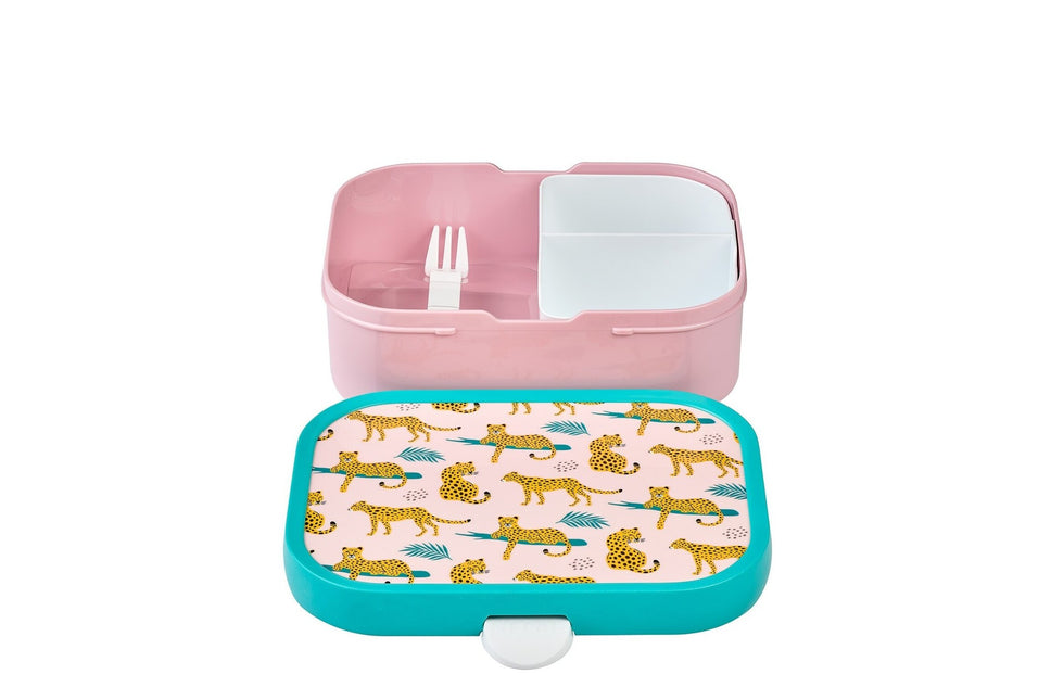 Set pranzo Campus Bottiglia+Lunchbox Leopardo