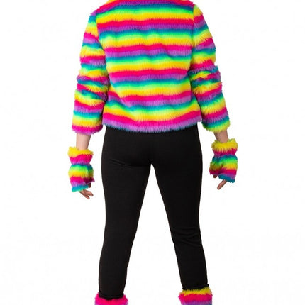 Pelliccia Rainbow Stripe