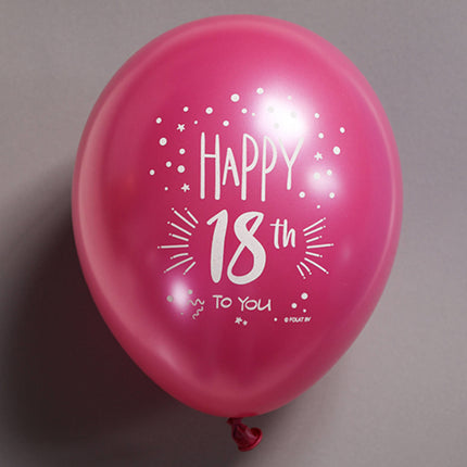 Palloncini 18 anni Happy 18th 33cm 6pz