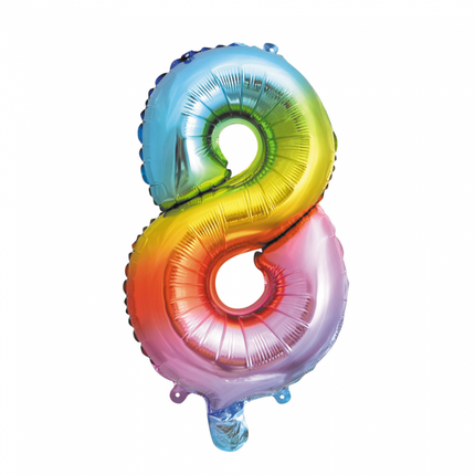 Pallone in foil 16" no8 arcobaleno