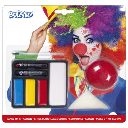 Set trucco da clown 4 pezzi