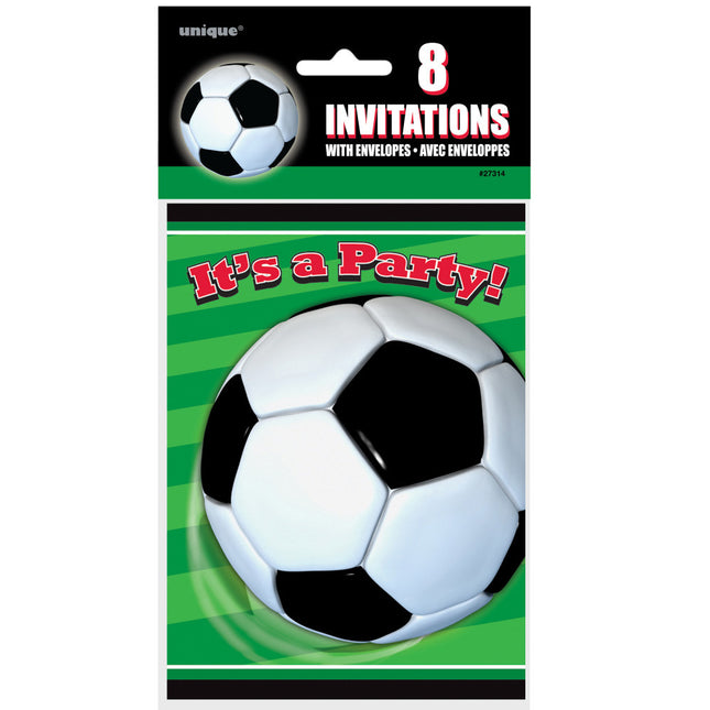 Inviti al calcio It's A Party 8 pezzi