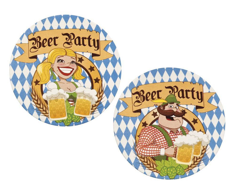 Tappetini per birra Oktoberfest 10cm 10pz